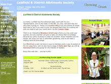 Tablet Screenshot of lichfield-allotments.co.uk